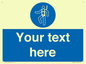 MP3028: Custom Safety Harness Sign