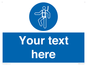 MP3028: Custom Safety Harness Sign