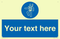 MP3028: Custom Safety Harness Sign