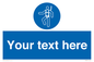 MP3028: Custom Safety Harness Sign