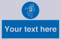 MP3028: Custom Safety Harness Sign