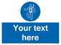 MP3028: Custom Safety Harness Sign