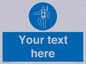 MP3028: Custom Safety Harness Sign