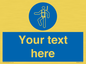 MP3028: Custom Safety Harness Sign