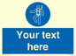 MP3028: Custom Safety Harness Sign