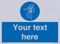 MP3028: Custom Safety Harness Sign