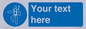 MP3028: Custom Safety Harness Sign