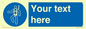 MP3028: Custom Safety Harness Sign
