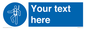 MP3028: Custom Safety Harness Sign