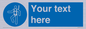 MP3028: Custom Safety Harness Sign