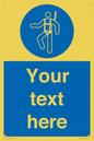 MP3028: Custom Safety Harness Sign