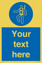 MP3028: Custom Safety Harness Sign