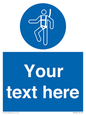 MP3028: Custom Safety Harness Sign