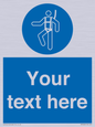 MP3028: Custom Safety Harness Sign