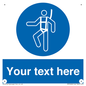 MP3028: Custom Safety Harness Sign