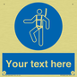 MP3028: Custom Safety Harness Sign