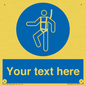 MP3028: Custom Safety Harness Sign