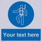 MP3028: Custom Safety Harness Sign