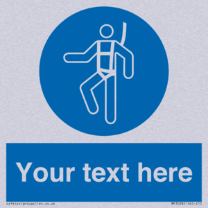 MP3028: Custom Safety Harness Sign