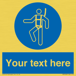 MP3028: Custom Safety Harness Sign