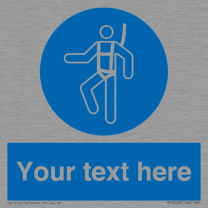 MP3028: Custom Safety Harness Sign