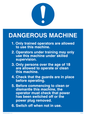 MP305: dangerous machine safety notice