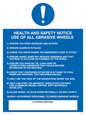 MP306: h&s notice use of all abrasive wheels