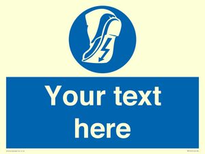 MP5161: Custom Anti-static Footwear Sign