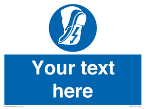 MP5161: Custom Anti-static Footwear Sign