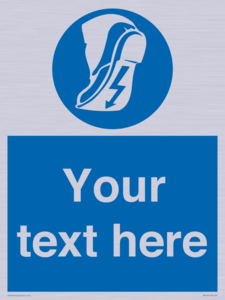 MP5161: Custom Anti-static Footwear Sign