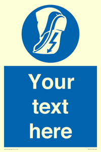 MP5161: Custom Anti-static Footwear Sign