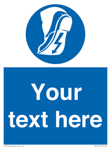 MP5161: Custom Anti-static Footwear Sign