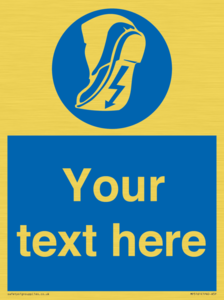 MP5161: Custom Anti-static Footwear Sign