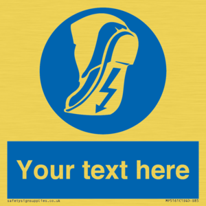 MP5161: Custom Anti-static Footwear Sign