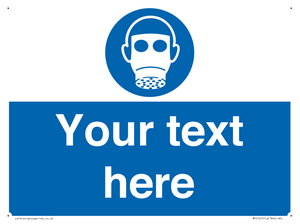 MP5167: Custom Respirator Required Sign