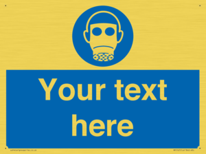 MP5167: Custom Respirator Required Sign
