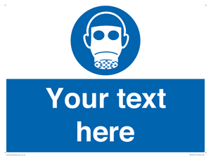MP5167: Custom Respirator Required Sign