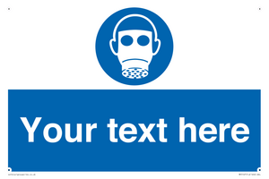 MP5167: Custom Respirator Required Sign