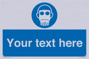 MP5167: Custom Respirator Required Sign
