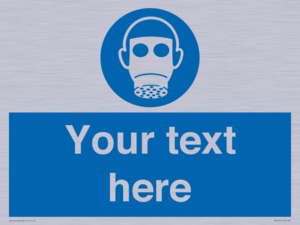 MP5167: Custom Respirator Required Sign