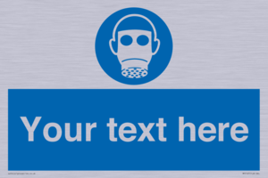 MP5167: Custom Respirator Required Sign