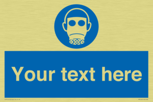 MP5167: Custom Respirator Required Sign