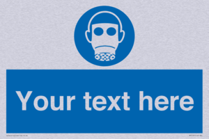 MP5167: Custom Respirator Required Sign