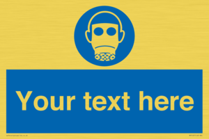 MP5167: Custom Respirator Required Sign