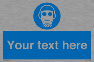 MP5167: Custom Respirator Required Sign