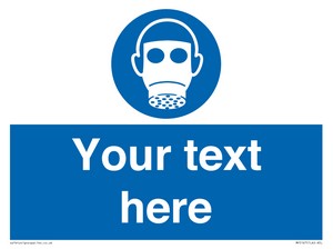 MP5167: Custom Respirator Required Sign