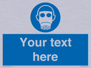 MP5167: Custom Respirator Required Sign