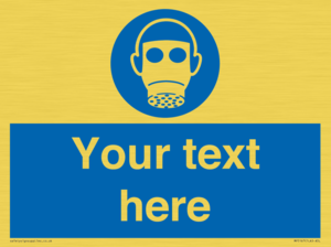MP5167: Custom Respirator Required Sign