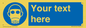 MP5167: Custom Respirator Required Sign