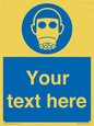 MP5167: Custom Respirator Required Sign